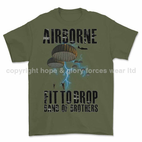 Para Airborne Fit to Drop Printed T-Shirt