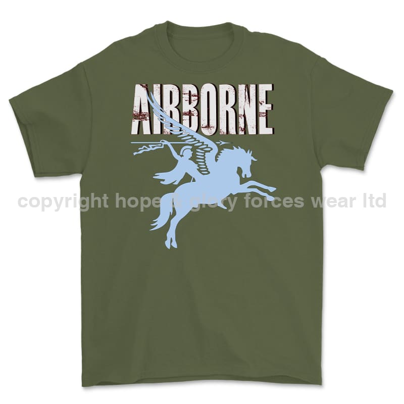 Airborne Pegasus Printed T-Shirt