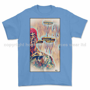 Para Drop Art Printed T-Shirt