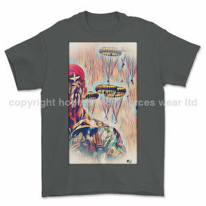 Para Drop Art Printed T-Shirt