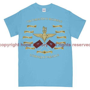 Parachute Regiment Battle Honours Printed T-Shirt