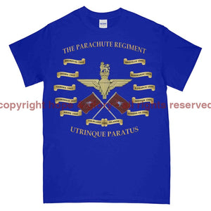 Parachute Regiment Battle Honours Printed T-Shirt