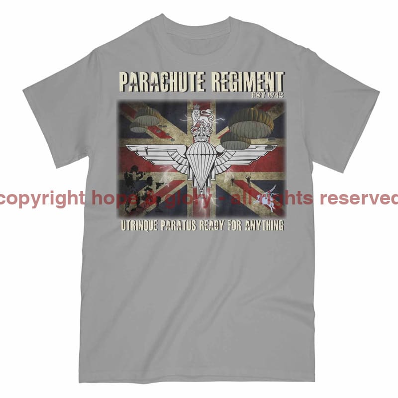 Parachute Regiment Ready For Anything Printed T-Shirt