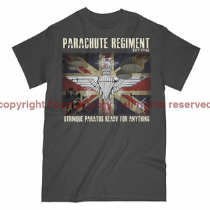 Parachute Regiment Ready For Anything Printed T-Shirt