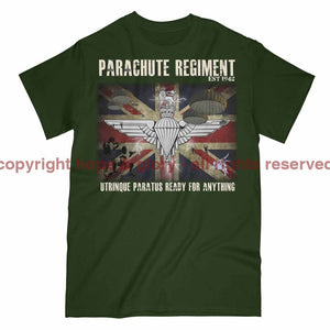 Parachute Regiment Ready For Anything Printed T-Shirt