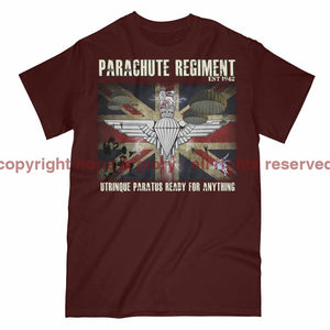 Parachute Regiment Ready For Anything Printed T-Shirt