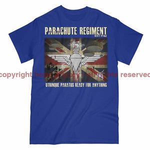 Parachute Regiment Ready For Anything Printed T-Shirt