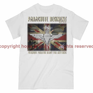 Parachute Regiment Ready For Anything Printed T-Shirt