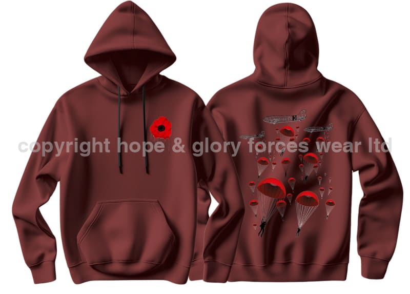 Poppy Chutes Double Side Printed Hoodie