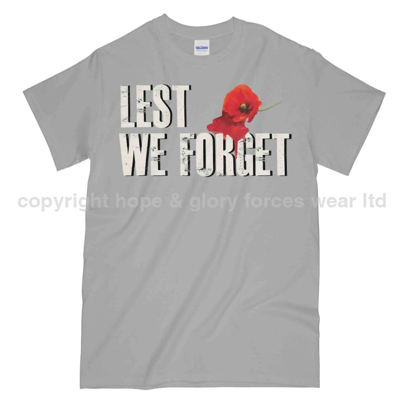 Poppy Lest We Forget Printed Unisex T-Shirt