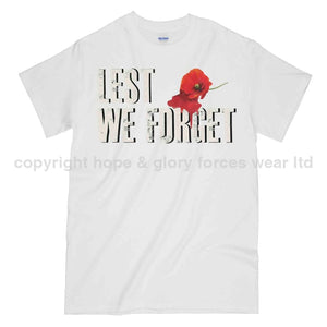 Poppy Lest We Forget Printed Unisex T-Shirt