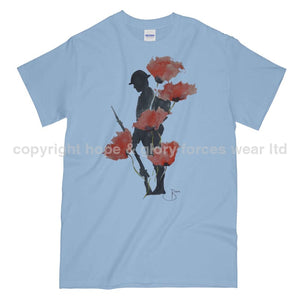 Poppy WW1 Remembrance Tommy Printed T-Shirt