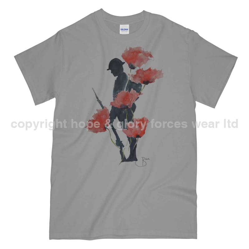 Poppy WW1 Remembrance Tommy Printed T-Shirt