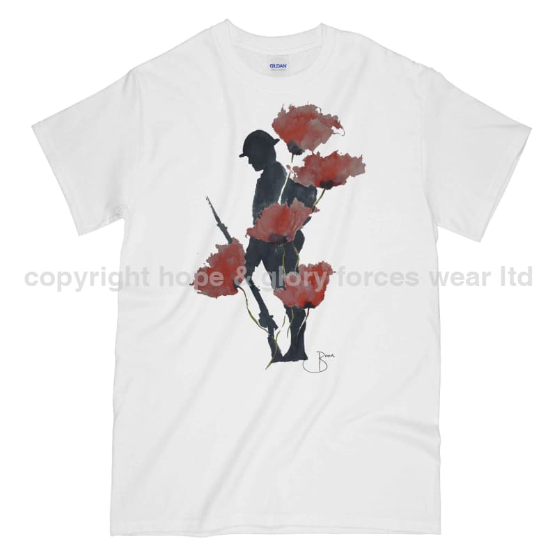 Poppy WW1 Remembrance Tommy Printed T-Shirt