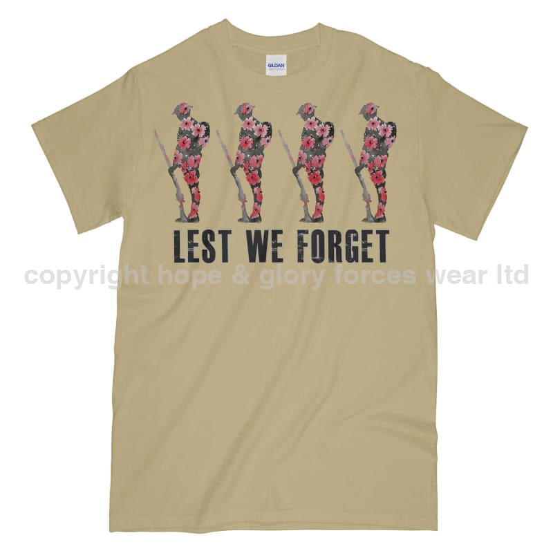 Poppy WW1 Tommy Lest We Forget Printed T-Shirt