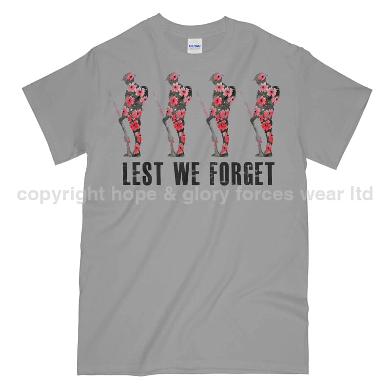 Poppy WW1 Tommy Lest We Forget Printed T-Shirt