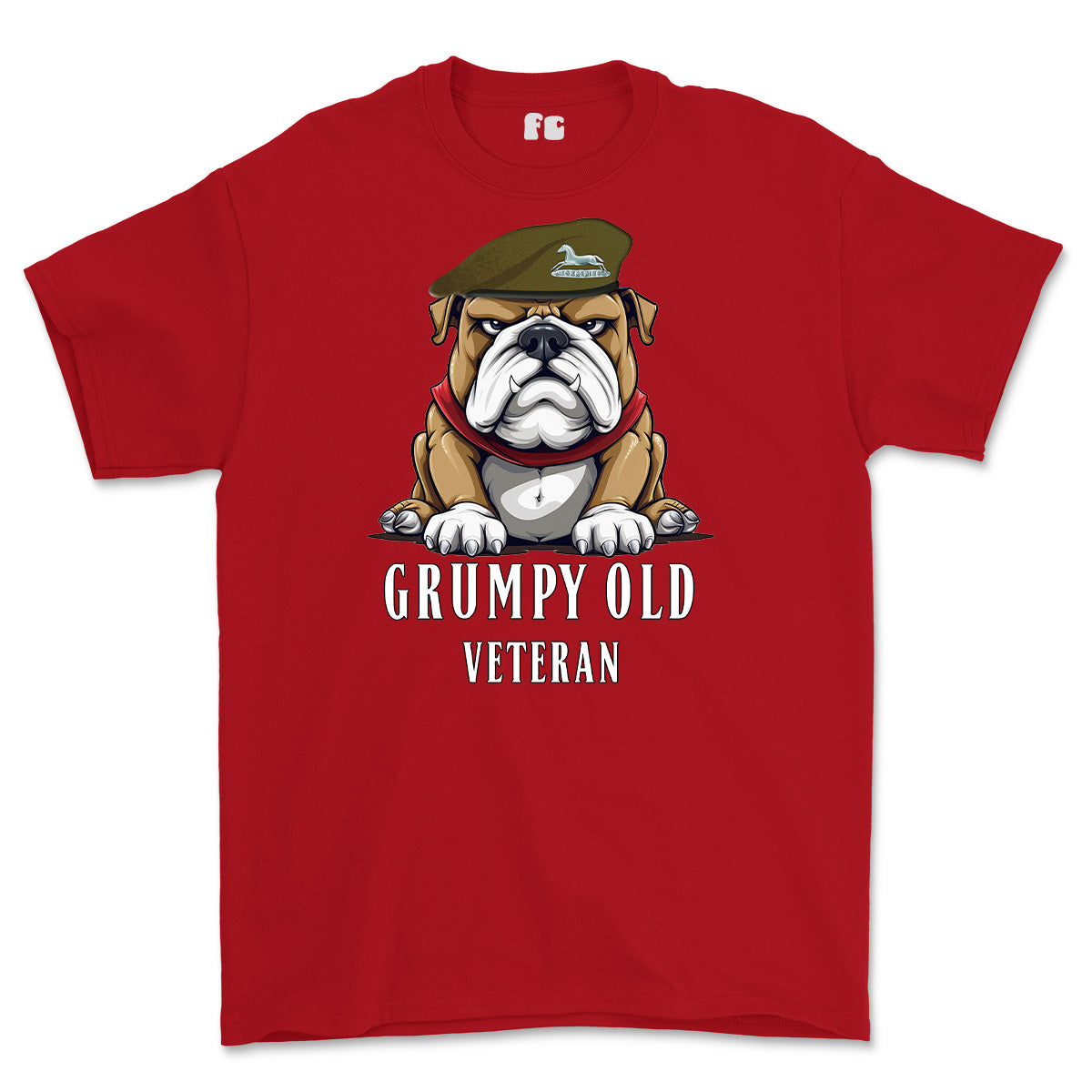 Grumpy Old POW Own Regiment of Yorkshire Veteran Printed T-Shirt