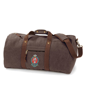 Princess of Wales' Royal Regiment Vintage Canvas Holdall