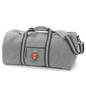 Princess of Wales' Royal Regiment Vintage Canvas Holdall