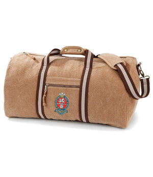 Princess of Wales' Royal Regiment Vintage Canvas Holdall