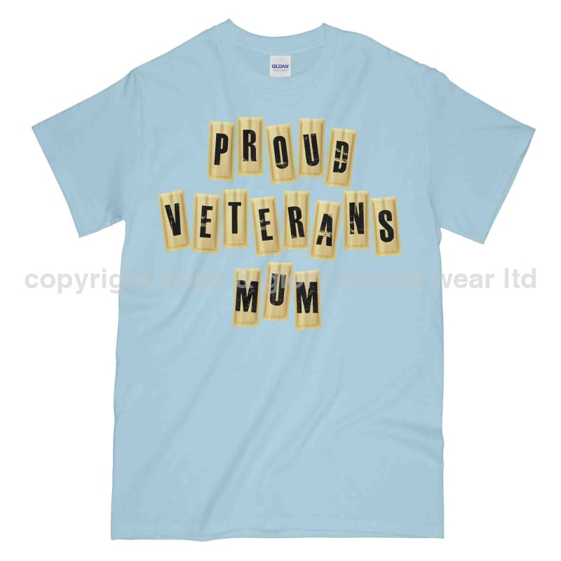 Proud Veterans Mum Printed T-Shirt