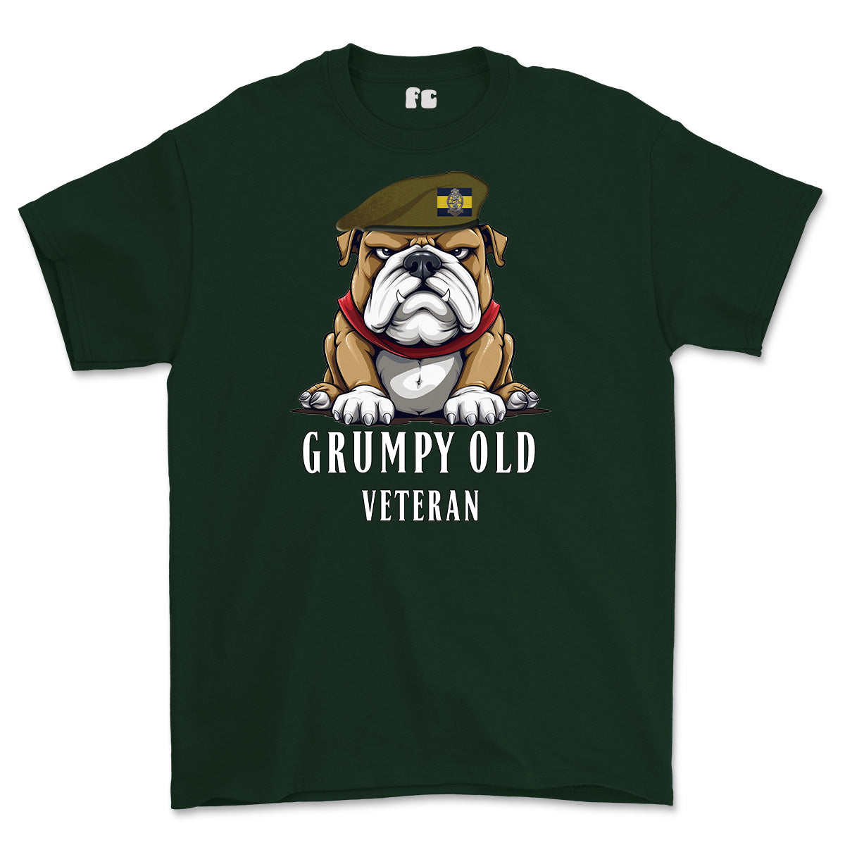 Grumpy Old PWRR Veteran Tiger Printed T-Shirt