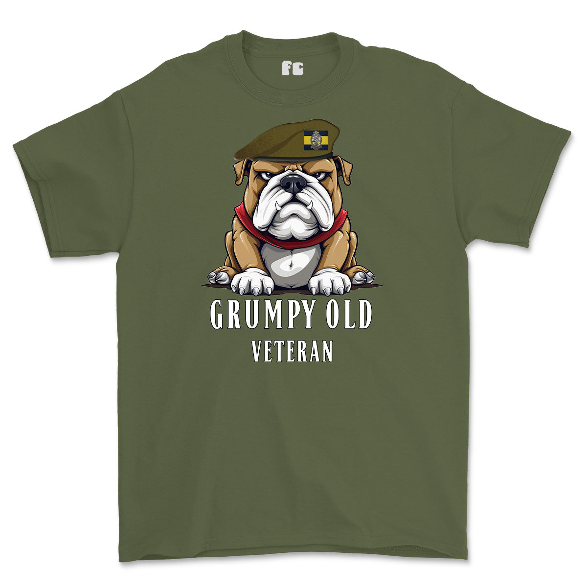 Grumpy Old PWRR Veteran Tiger Printed T-Shirt