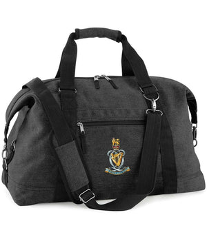 Queen's Royal Hussars Vintage Canvas Satchel