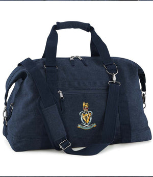 Queen's Royal Hussars Vintage Canvas Satchel