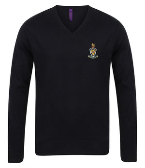 Queen's Royal Hussars Lightweight V Neck Sweater