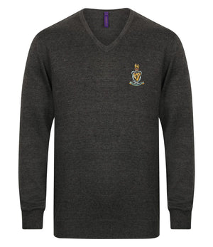 Queen's Royal Hussars Lightweight V Neck Sweater