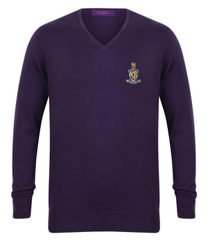 Queen's Royal Hussars Lightweight V Neck Sweater