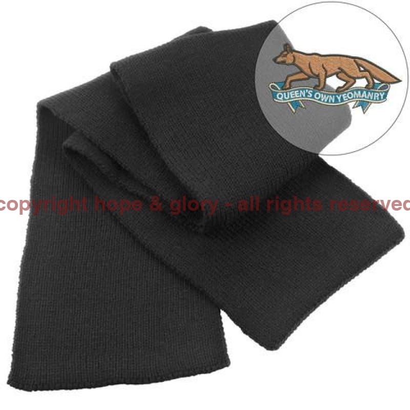 Scarf - Queen's Own Yeomanry Heavy Knit Scarf