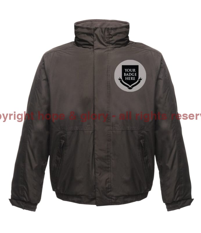 Raf Units Embroidered Regatta Waterproof Insulated Jacket Xs - 35/36 Inch Chest / Black/Ash Coats