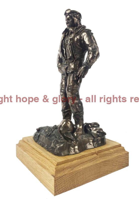 Raf World War 2 Fighter Pilot Bronze Statue Military