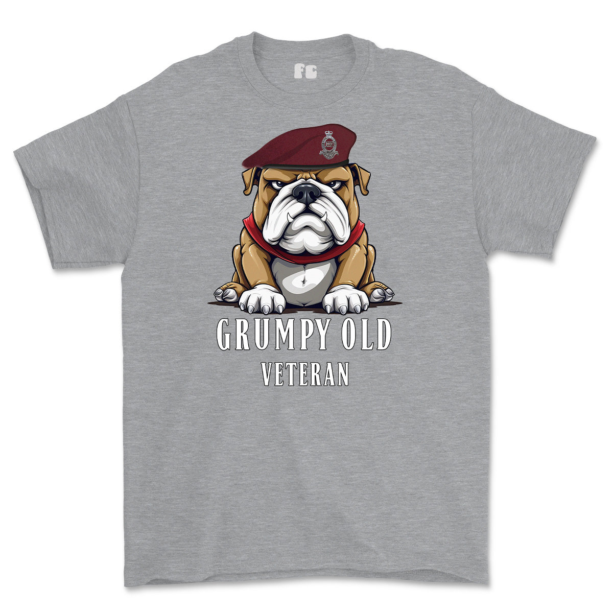 Grumpy Old 7 PARA Royal Horse Artillery Veteran Printed T-Shirt