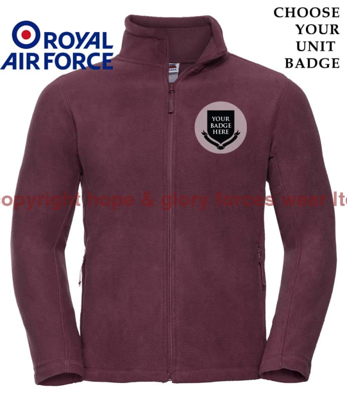 ROYAL AIR FORCE RAF UNITS Outdoor Fleece Jacket