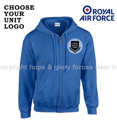 Royal Air Force Units Unisex Full Zip Hoodie