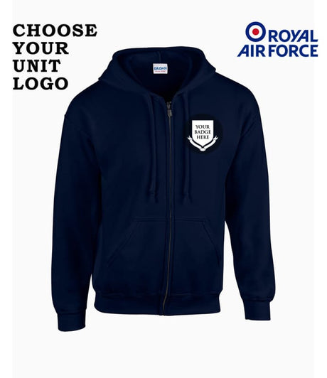 Royal Air Force Units Unisex Full Zip Hoodie