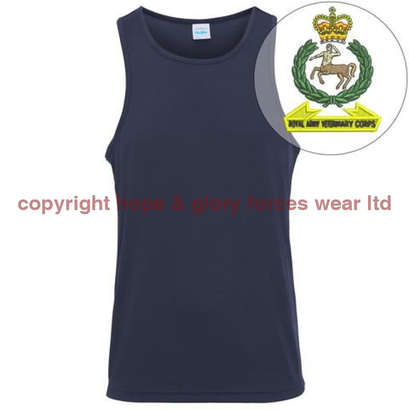 T-Shirts - Royal Army Veterinary Corps Embroidered Sports Vest