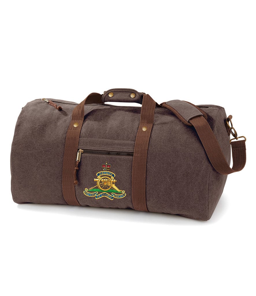 Royal Artillery Vintage Canvas Holdall