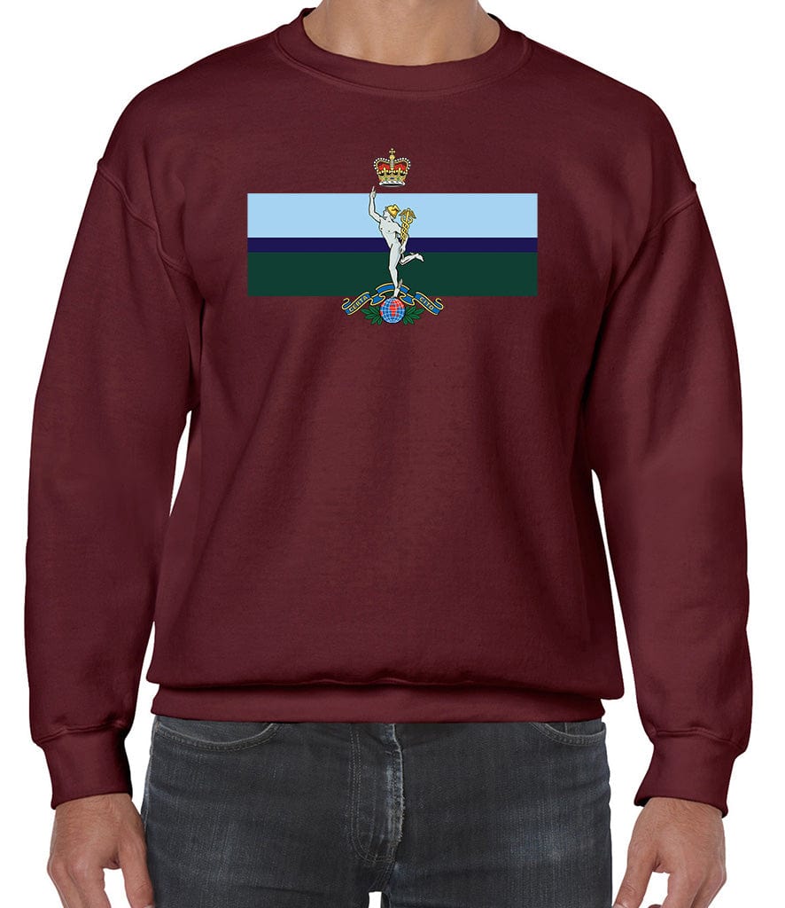 Royal Corps Of Signals Front Printed Sweater