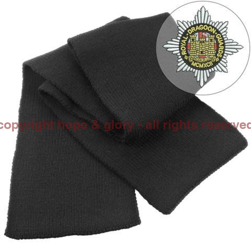 Scarf - Royal Dragoon Guards Heavy Knit Scarf