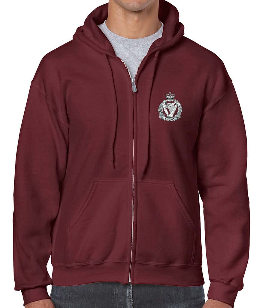 Royal Irish Regiment Unisex Full Zip Hooide