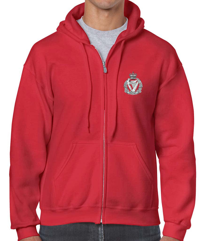 Royal Irish Regiment Unisex Full Zip Hooide