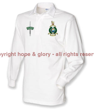 Royal Marines Long Sleeve Men’s Rugby Shirt Small - 36/38 Inch Chest / White/White Collar