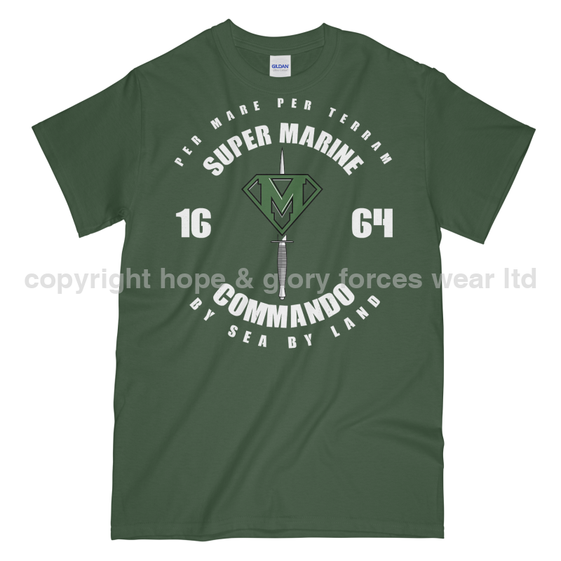 Royal Marines Super Marine Commando Printed T-Shirt