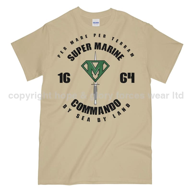 Royal Marines Super Marine Commando Printed T-Shirt