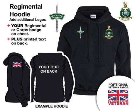 Royal Marines Units Embroidered Hoodie