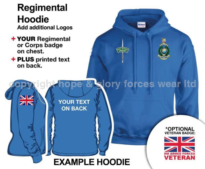 Royal Marines Units Embroidered Hoodie